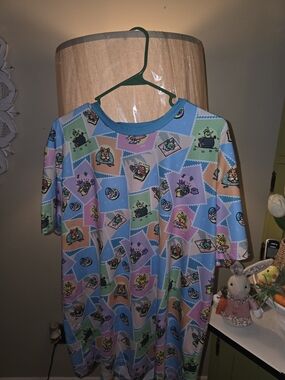 Pokémon Lazy Summer Allover-Print Relaxed Fit Crew Neck T-Shirt - Adult